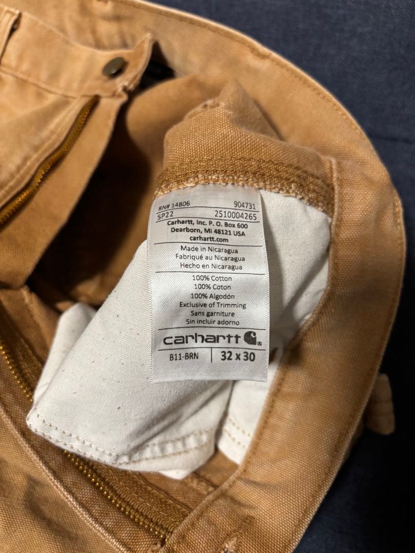 カーハート ペインターパンツ B11 ブラウン W32 L30 フェード BRN