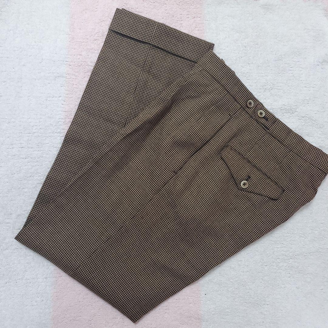 GTA × BEAMS F / 別注 SERGIO ハウンドトゥース スラックス