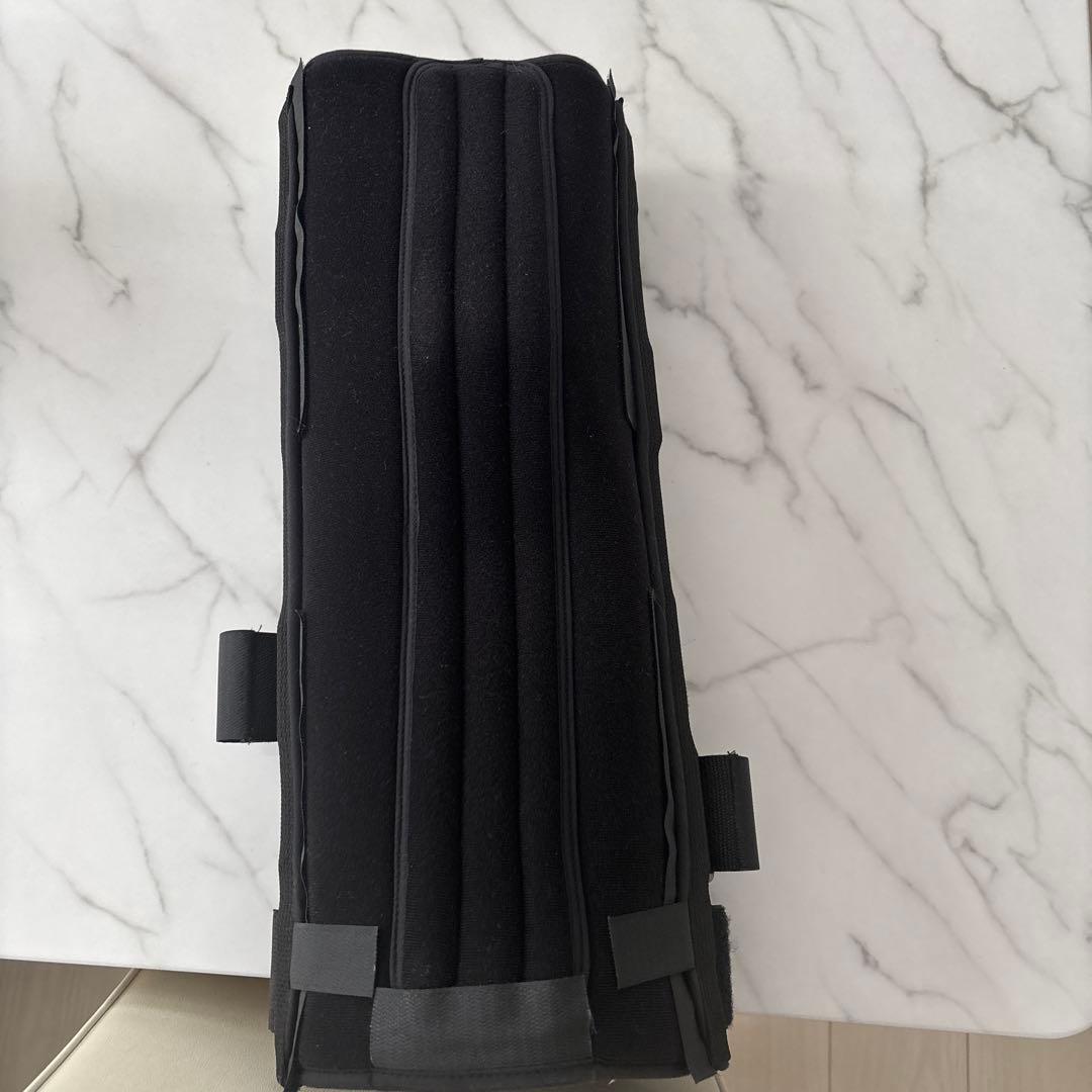 膝補装具　足用サポーター レッグスプリント ブラック