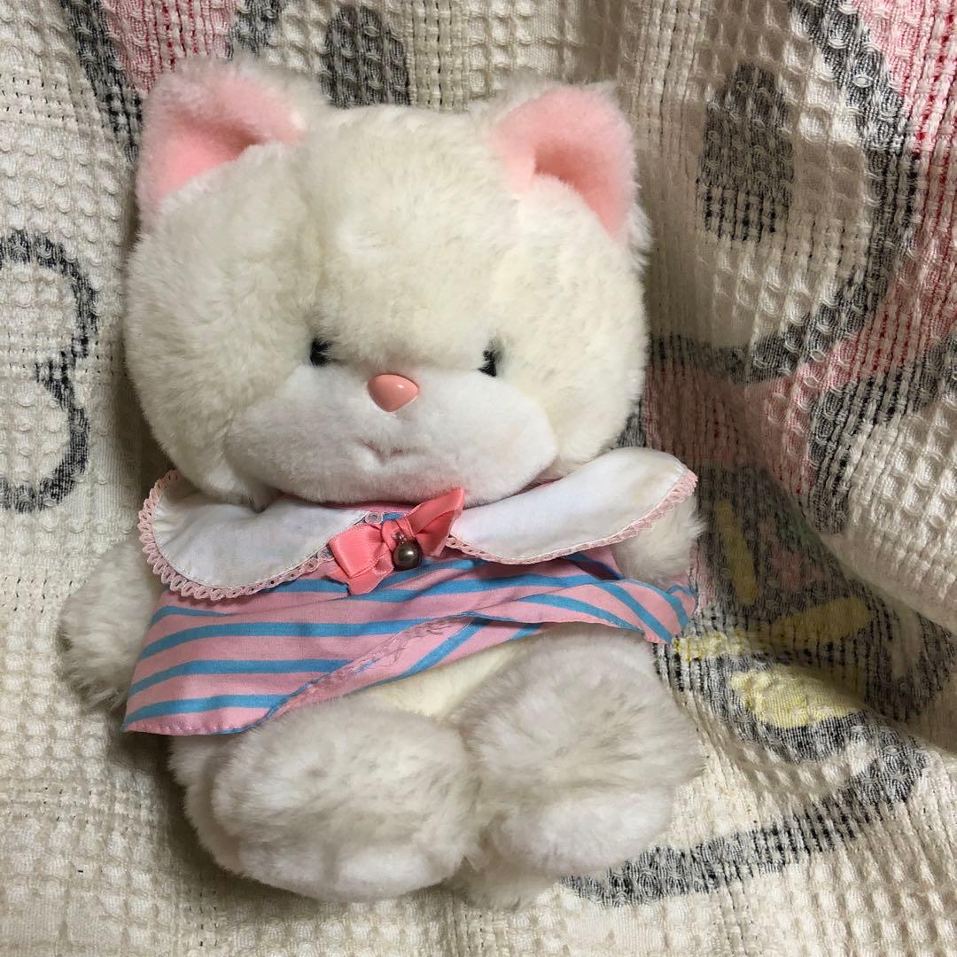 吉徳　クリーミー　昭和レトロ　初期タグ　当時の物　ウサギ＆ネコ　ぬいぐるみ　中古