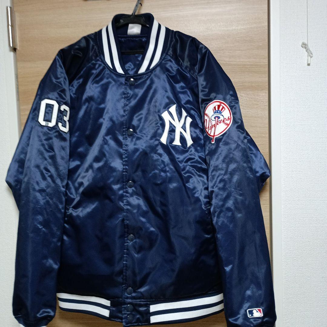 XL スタジャン ネイビー　ニューヨークヤンキース　ファナティクス