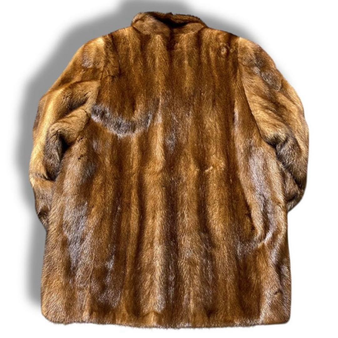 美品 SAGA MINK 金サガ 毛皮 ファー コート アウター ロング 高級