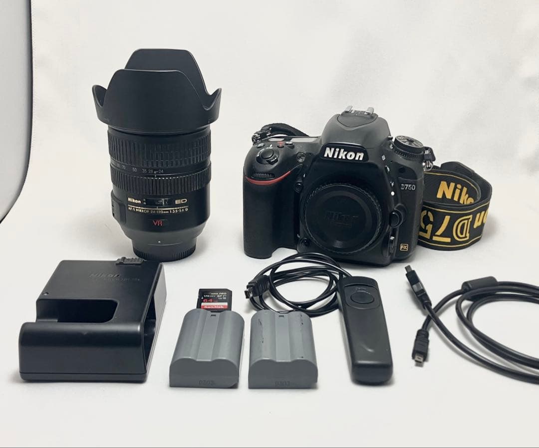 Nikon D750 本体+その他付属品 + 【ジャンクレンズ】