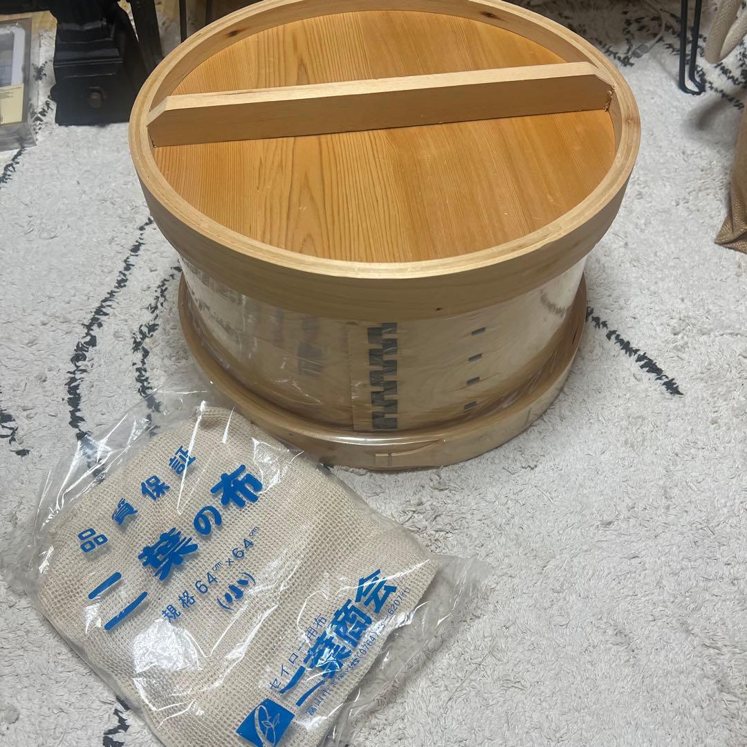 和せいろ 深型五寸 尺(三升用) 本体、蓋セット せいろず付 手作り蒸籠 国産