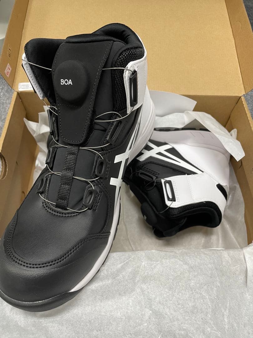 ☆新品未使用☆asics CP304 BOAブラック×ホワイト26.5cｍ