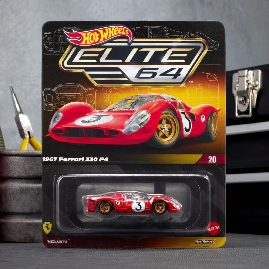 ミニカー Hot Wheels ELITE 64 1967 Ferrari 330 P4