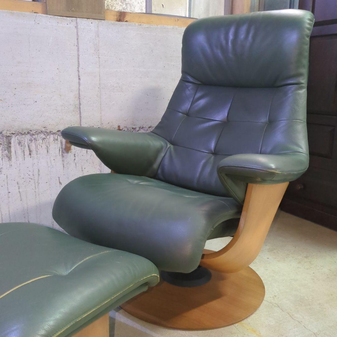 カリモク THE FIRST 本革リクライニングチェア RU72 Mサイズ日本製