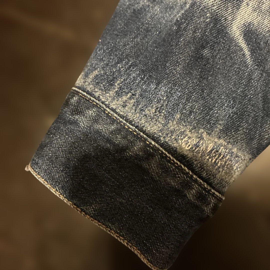 リーバイスデニムジャケット XLサイズ　ハチノスリペア有り