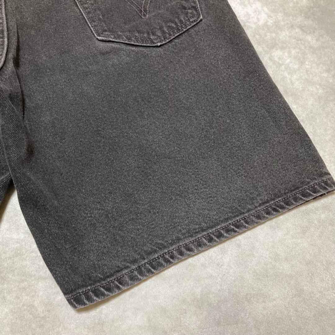 リーバイス　Levis 550 ブラック デニム ショーツ　ハーフパンツ　34