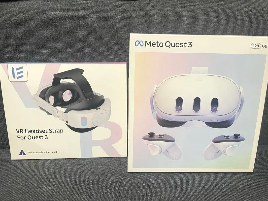 【値下げ中】 Quest 3 VRヘッドセット 128GB + 周辺機器