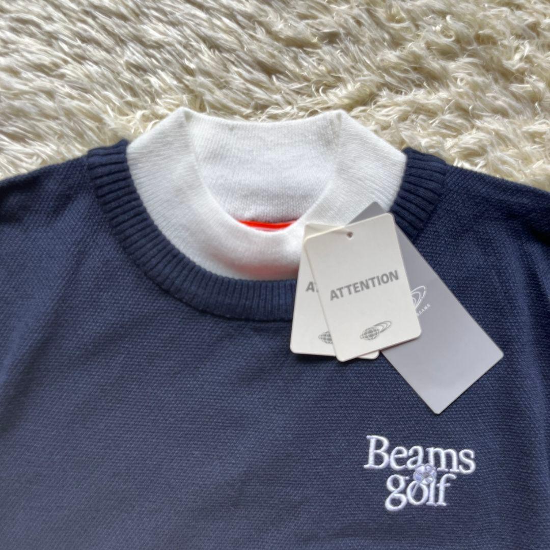 新品未使用　BEAMS GOLF 2024年モデル 重ね着風 ハイネックニット