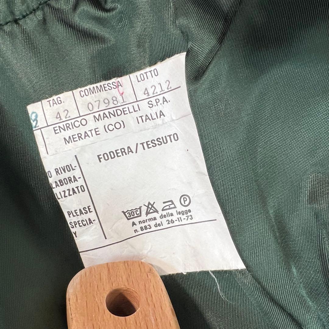 MOSCHINO モスキーノ　ヴィンテージ　オールド　レザージレ　フリンジ　花柄