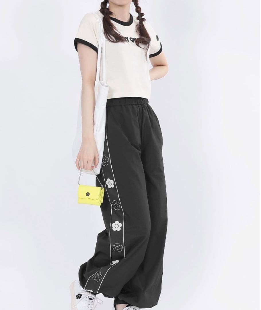 MARY QUANT マリークワント デイジーラインパンツ ブラック