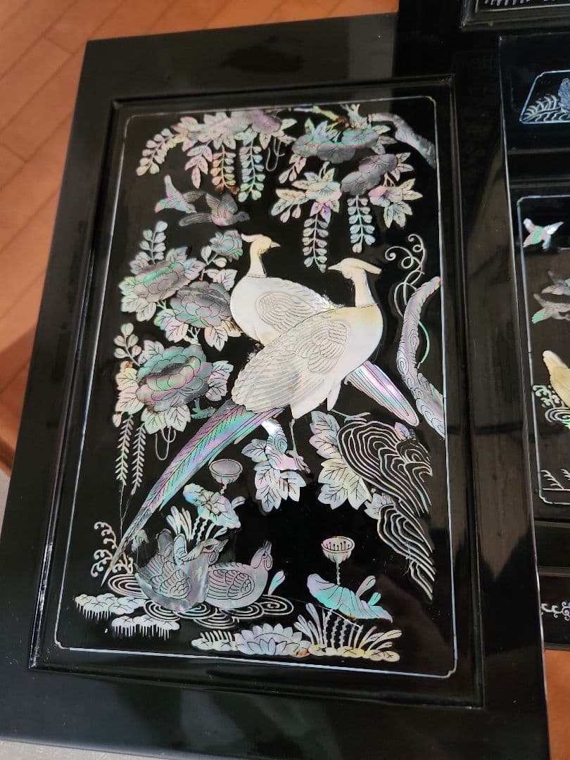 希少螺鈿の鏡台　高級家具アンティークヴィンテージ古道具骨董美術品