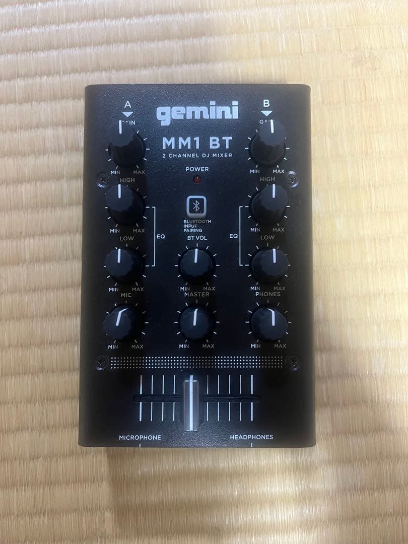 gemini MM1 BT 2チャンネルDJミキサー
