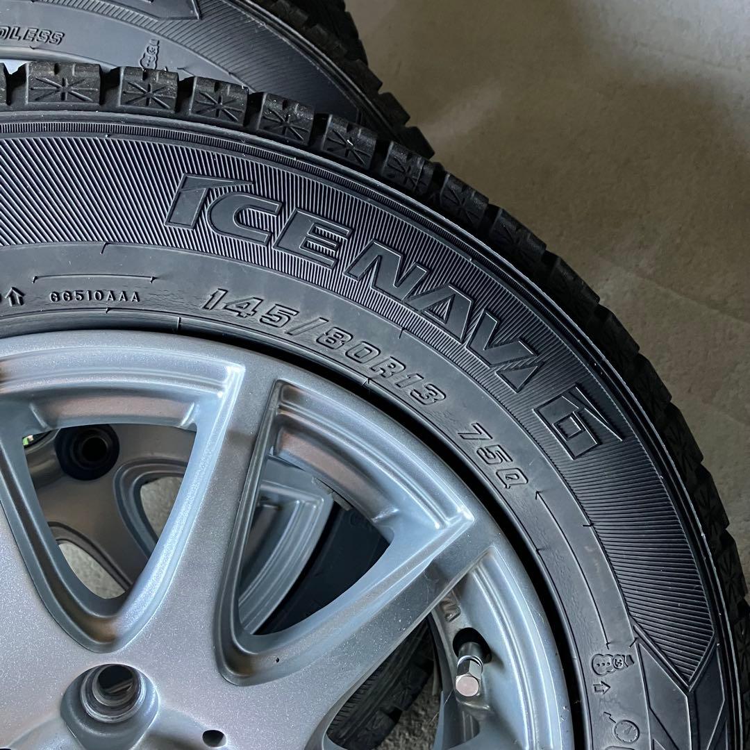 NBOX GOODYEAR アイスナビ6　13インチ スタッドレスホイールセット