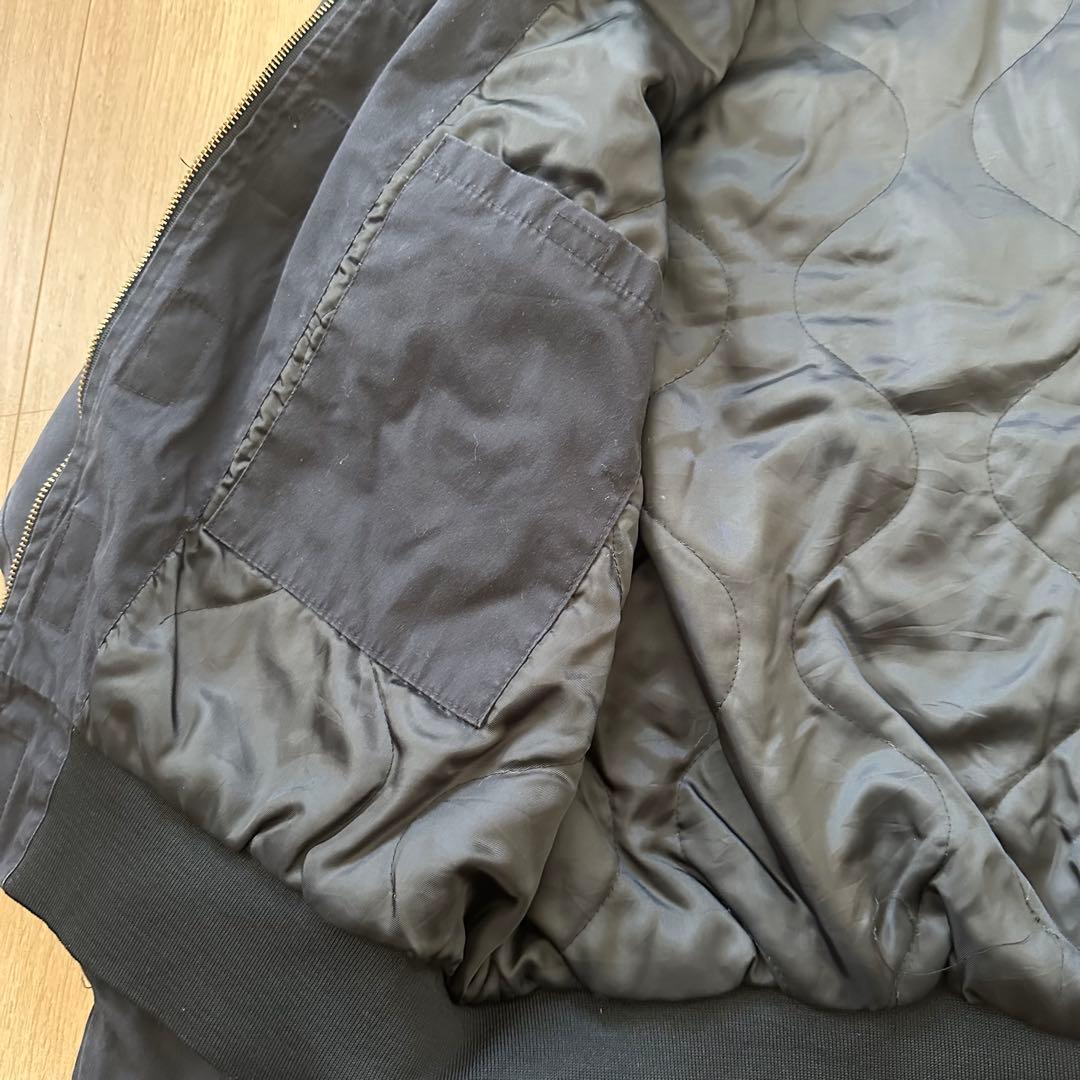 【状態良好】97s U.S.NAVY UTILITY JACEKT ブラック L