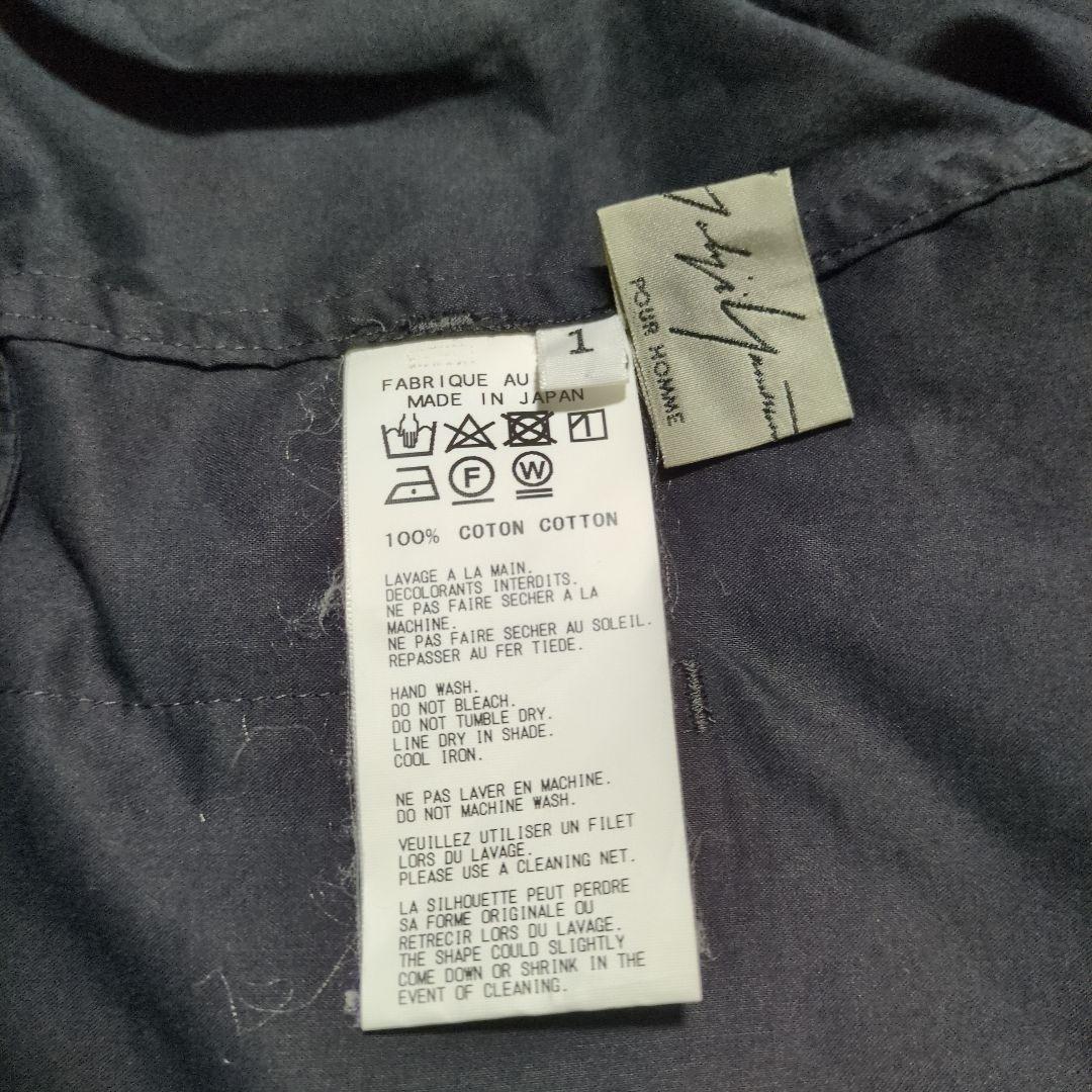 美品　ヨウジヤマモトプールオム　シャツジャケット　19SS　黒　ビックシルエット