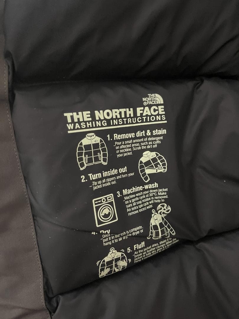 新品　韓国限定ノースフェイス グースダウンジャケット グレー 高級色 メンズ S