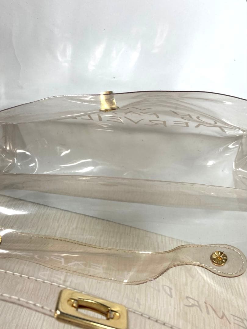 HERMES エルメス　ビニールケリー　ビジネスバッグ　ハンドバック　透明