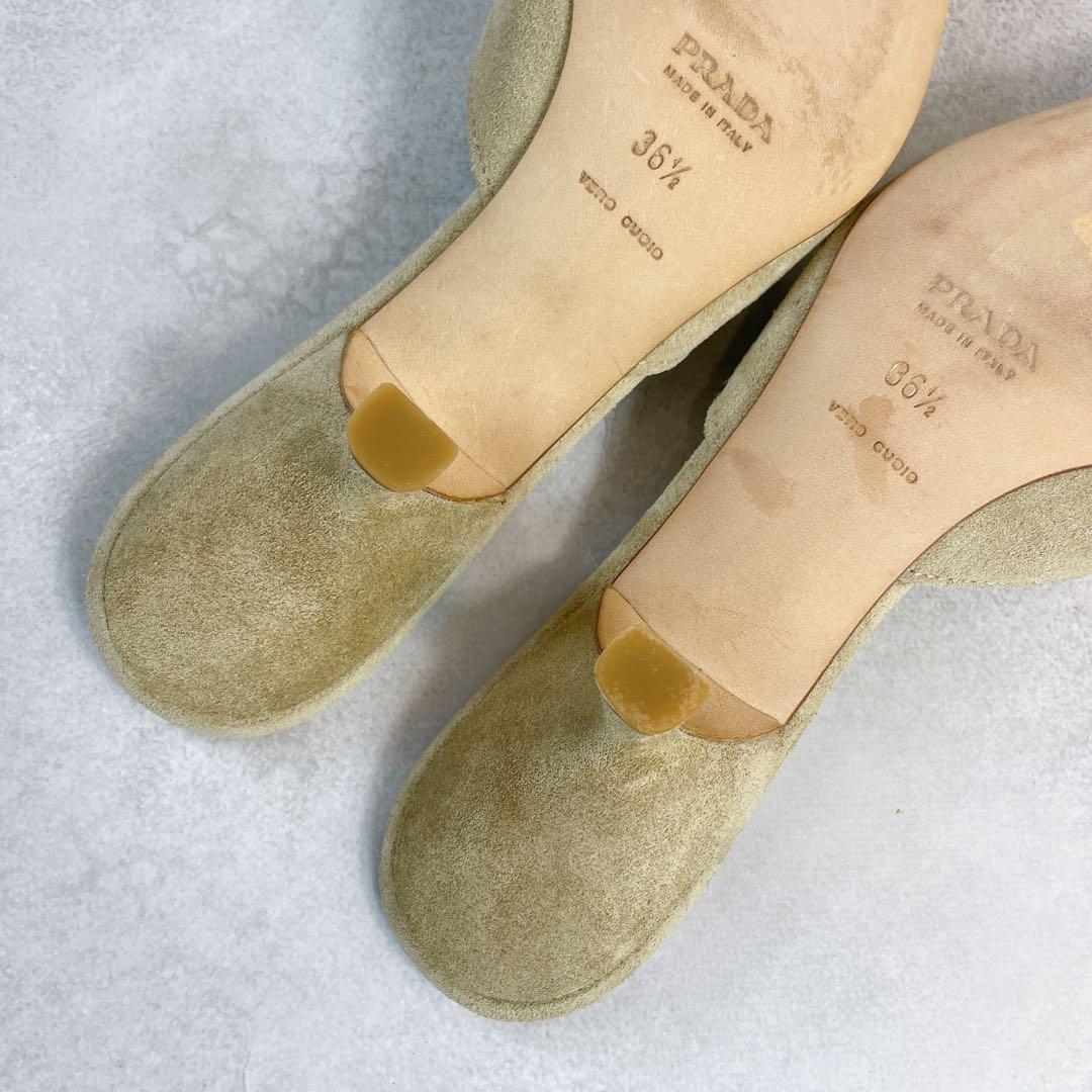 PRADA プラダ　ミュール　サンダル　スエード　00s