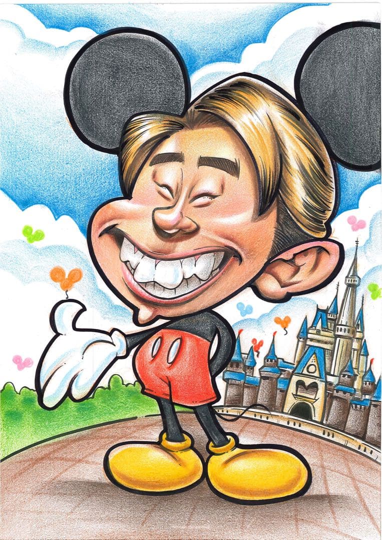 世界で1枚の手描きのオーダーメイド似顔絵★ご両親ギフト★結婚式★感謝の気持ち