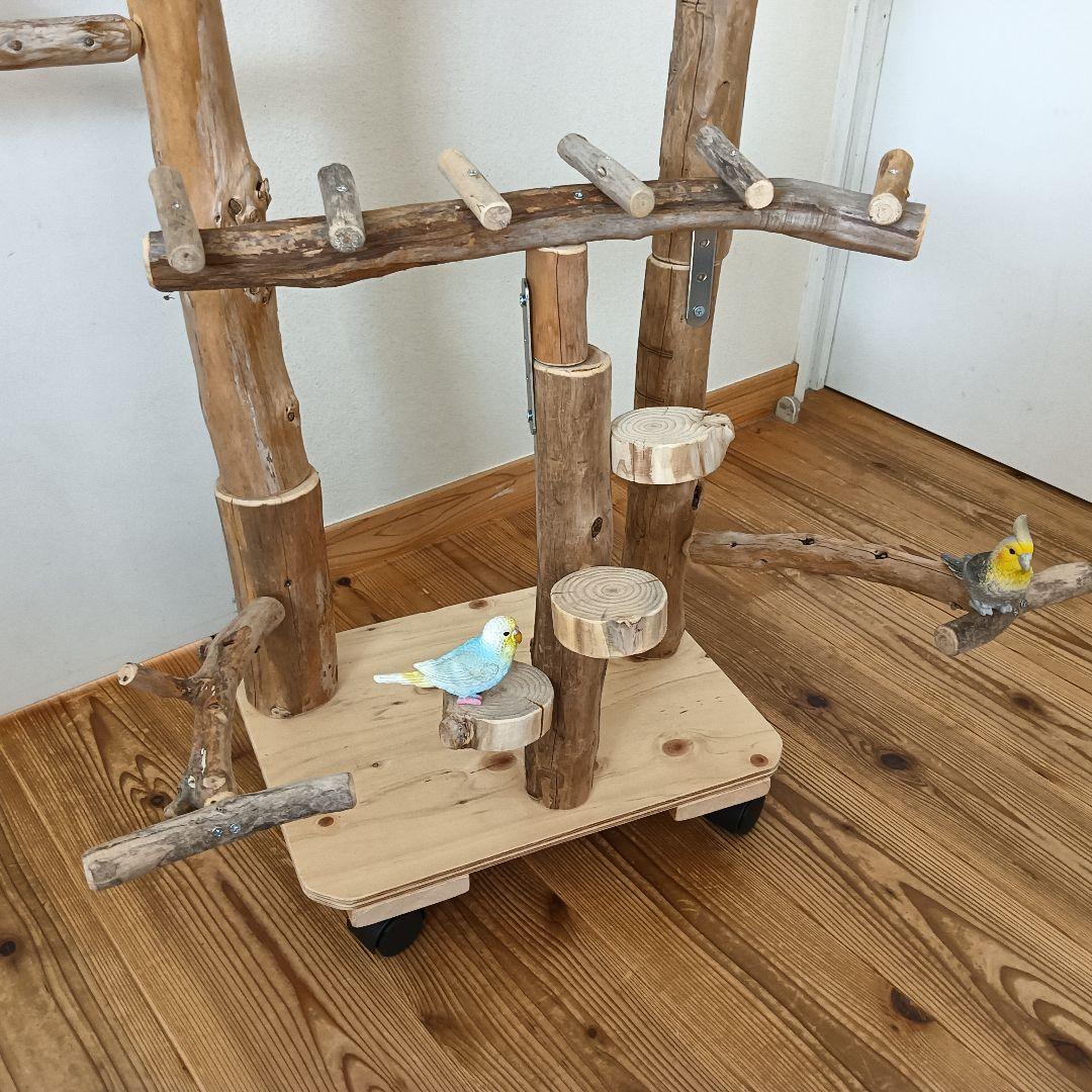 鳥羽 バードアスレチックジム大型 天然木 自然木 流木 インコ おもちゃ