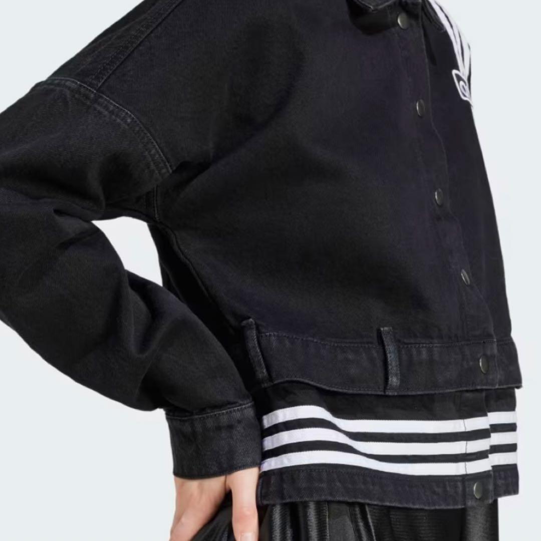 新品3XL⭐️adidasアディブレイク デニム 2-IN-1 トラックトップ 黒