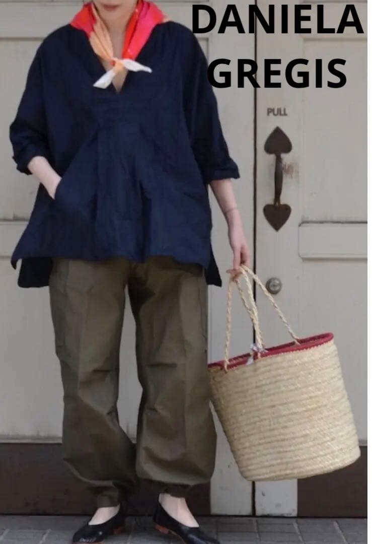 ダニエラグレジス DANIELA GREGIS スキッパー ブラウス シャツ