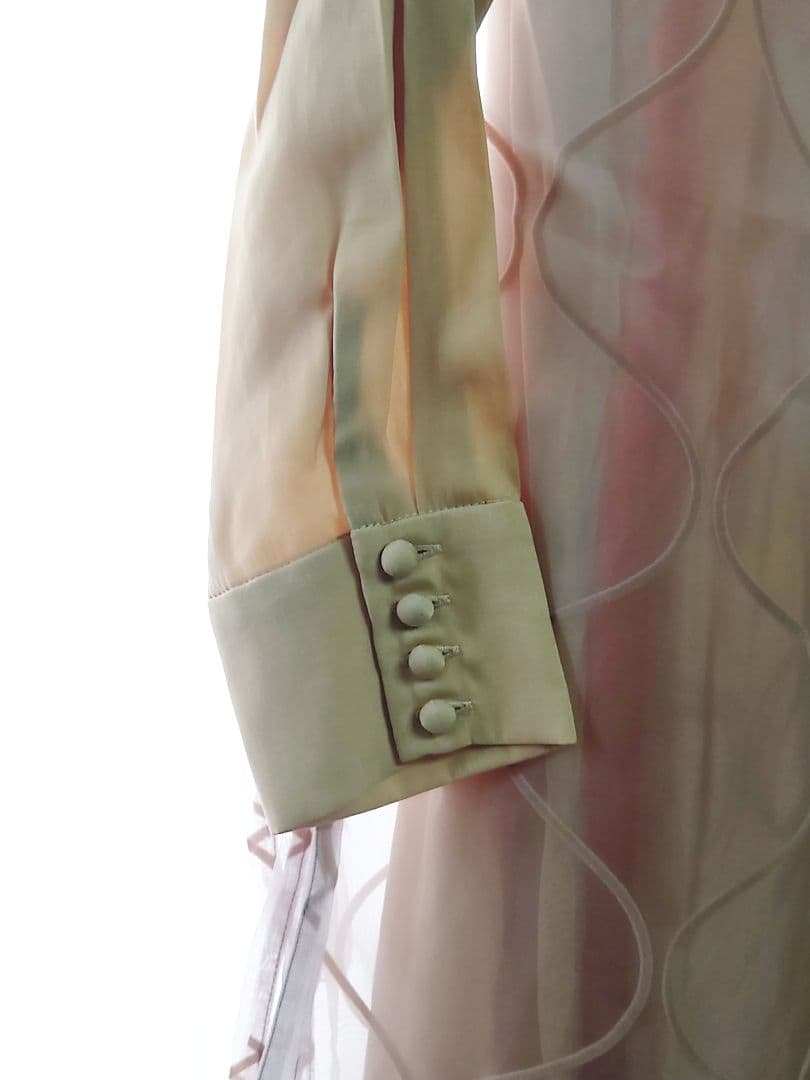 新品タグ付き 3箇所汚れあり AMERI UNDULATE VEIL DRESS