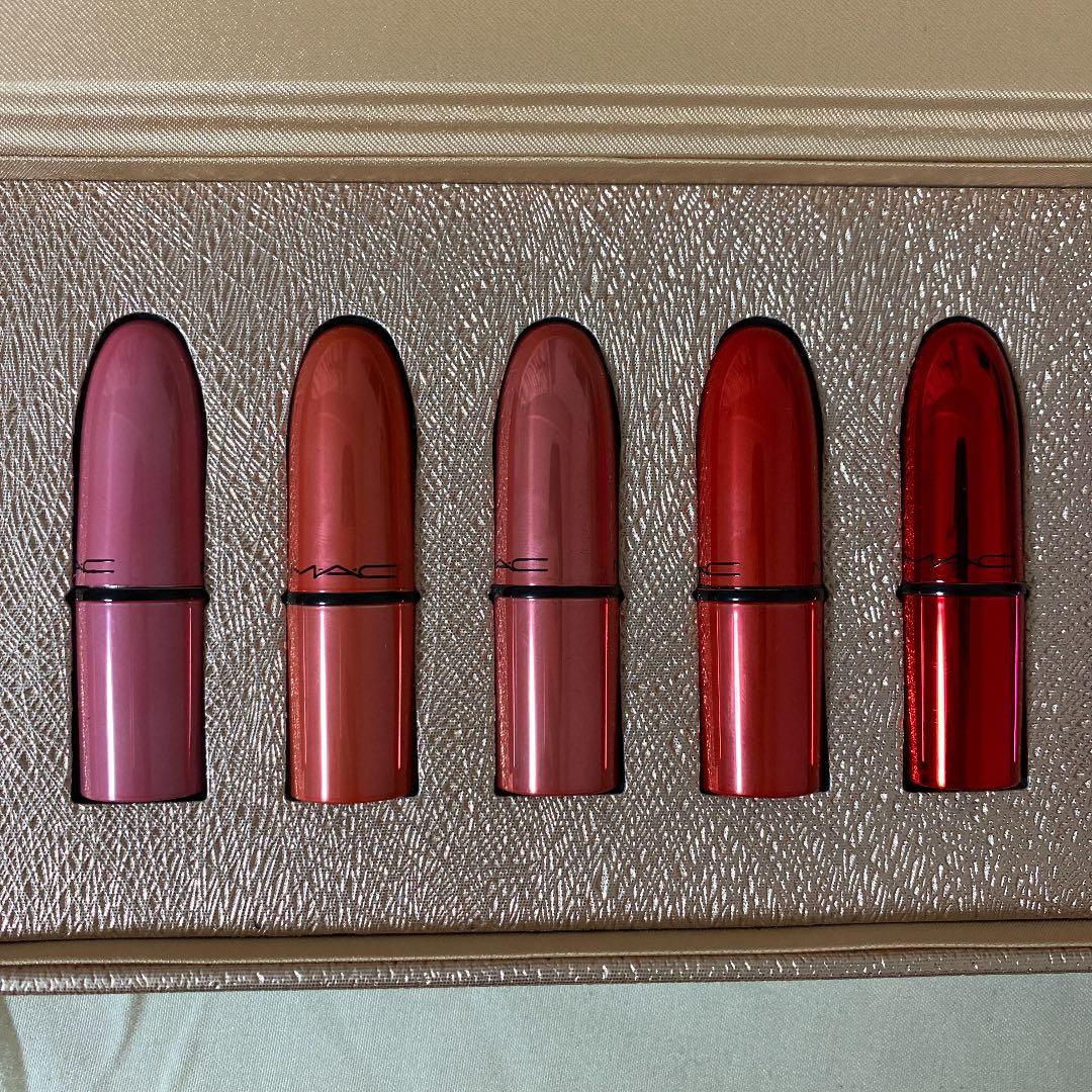 クリスマスコフレ　mac リップセット