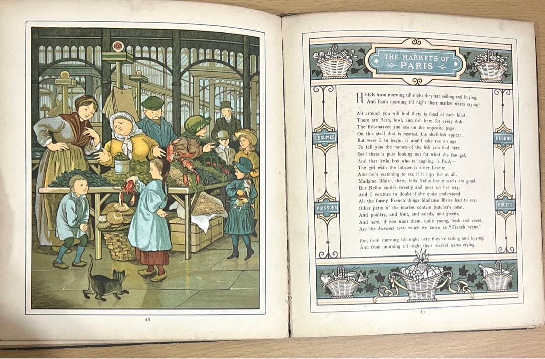 No.285 希少 アンティーク 洋書 絵本 ビクトリアン