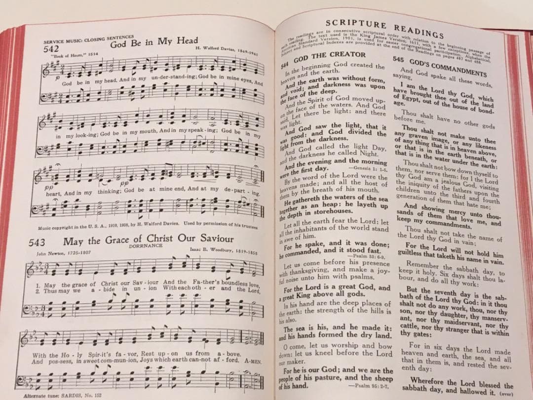 洋書　古書　worship and service hymnal 1958