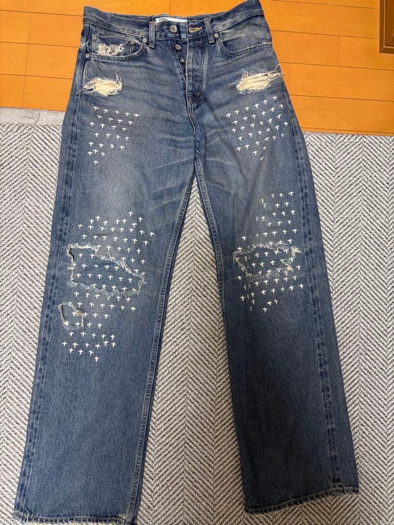 パンツ Dairiku StraightCross Embroidery Vintage