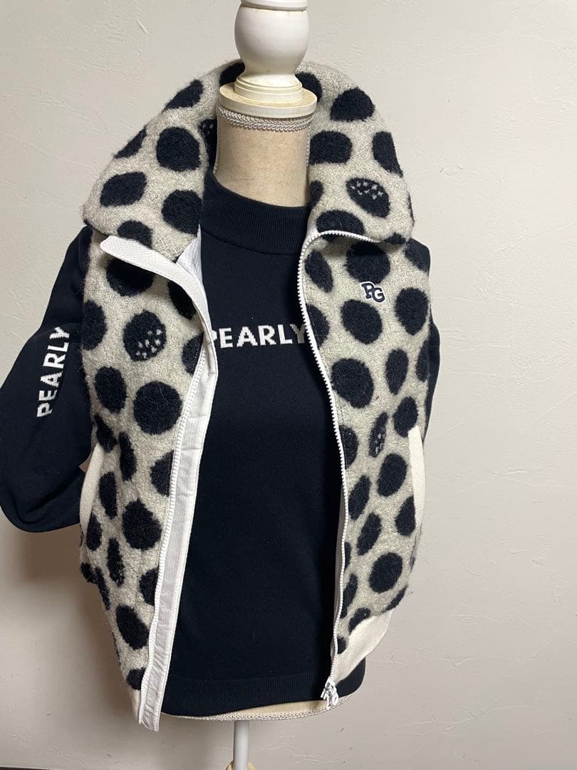 パーリゲイツ ドット柄ベストサイズ0