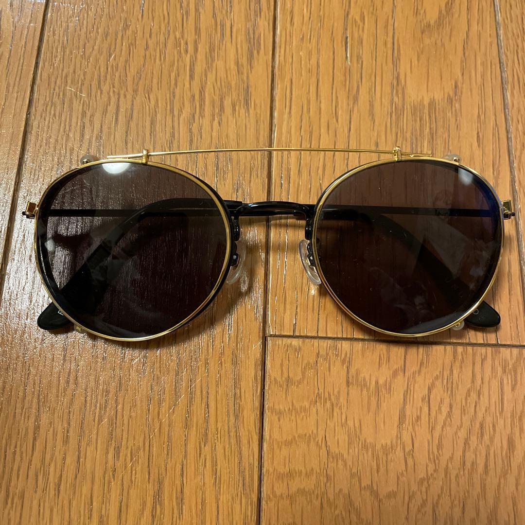 UNUSUD メタルフレーム　クリップオン　サングラス