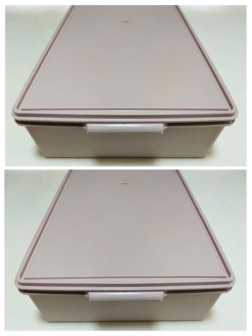 3個セット/タッパーウェア/ロング/スーパーケース/希少アイボリー/ピンク/廃番