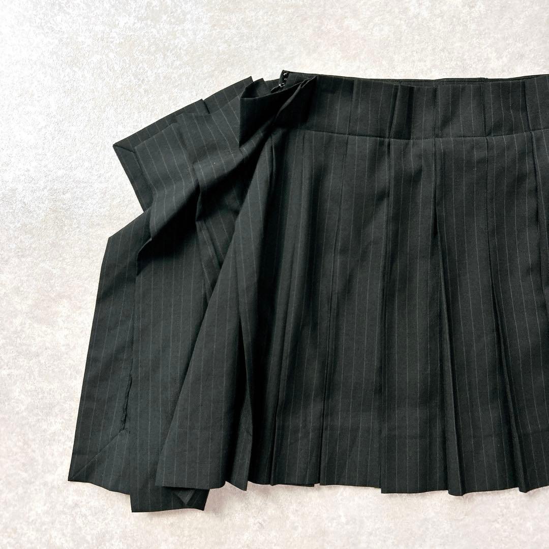 vivienne westwood ヴィヴィアン　プリーツ変形スカート　ブラック