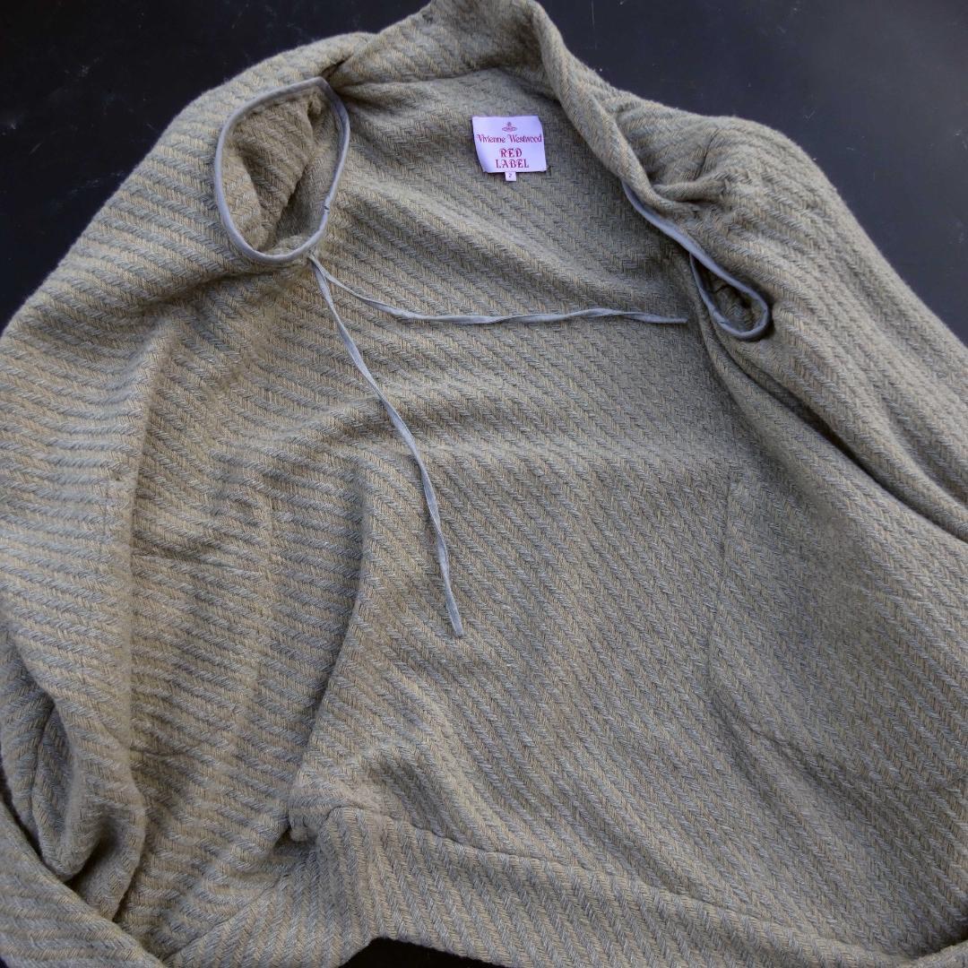 ア*キ様 希少ヴィヴィアンウエストウッドRED 変形アシンメトリーコート2アング