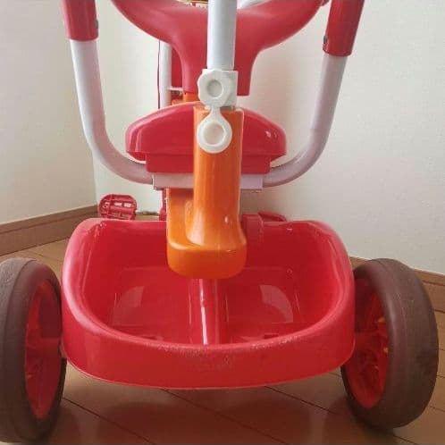 室内保管品☆それいけ!アンパンマン 折りたたみ三輪車 オールインワン