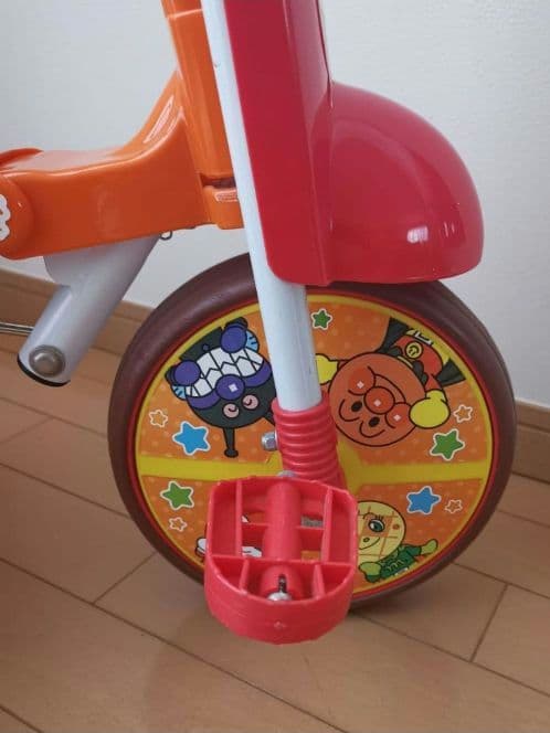 室内保管品☆それいけ!アンパンマン 折りたたみ三輪車 オールインワン