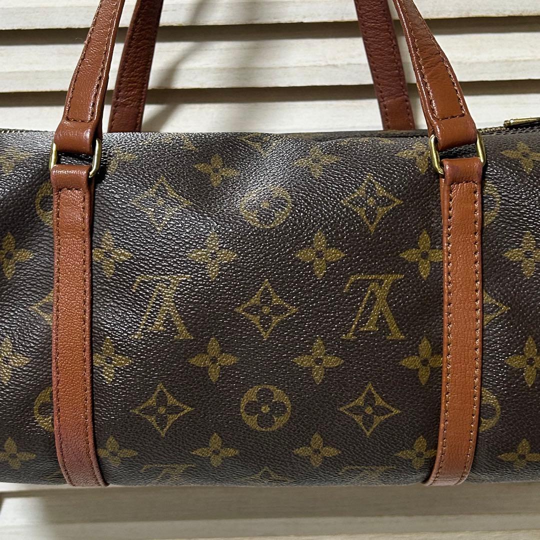 LOUIS VUITTON パピヨン 30 モノグラム ハンドバッグ ポーチ付