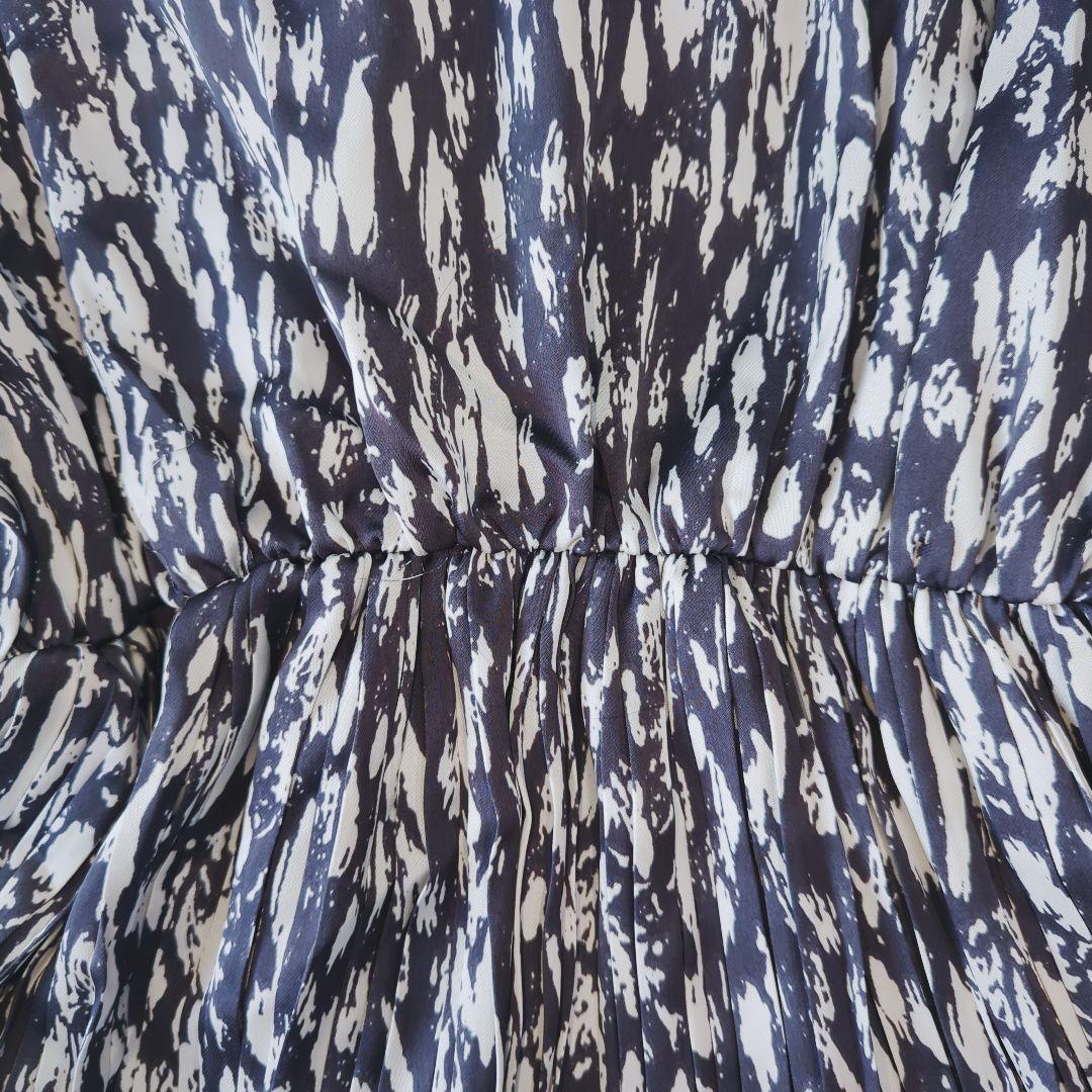 タグ付き イアパピヨネ スミスタイル 長袖 プリーツ ロング ワンピース F