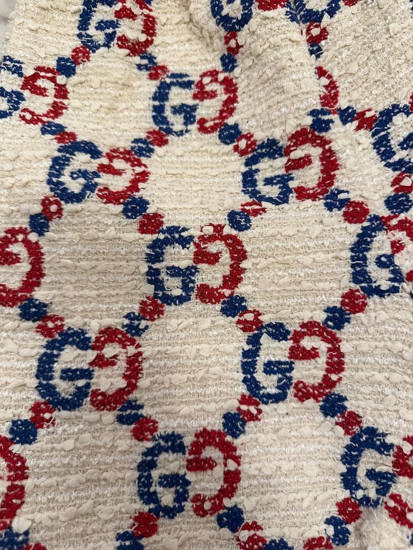 【GUCCI】2019年製 シルヴィ　ツイードショートパンツ 36S　アイボリー