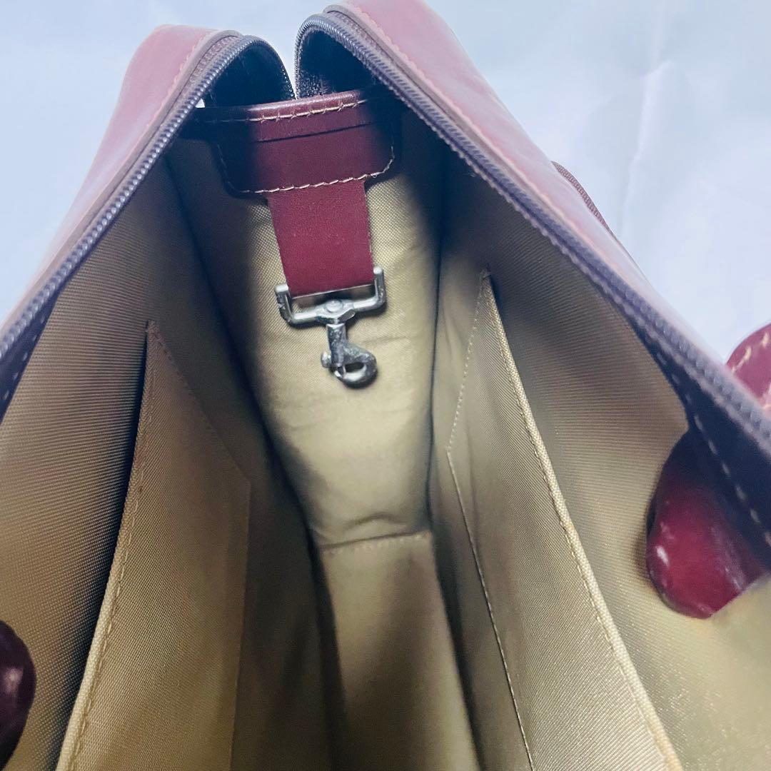 ハートマン レザー ブリーフケース ショルダーバッグ メンズ 茶 2way