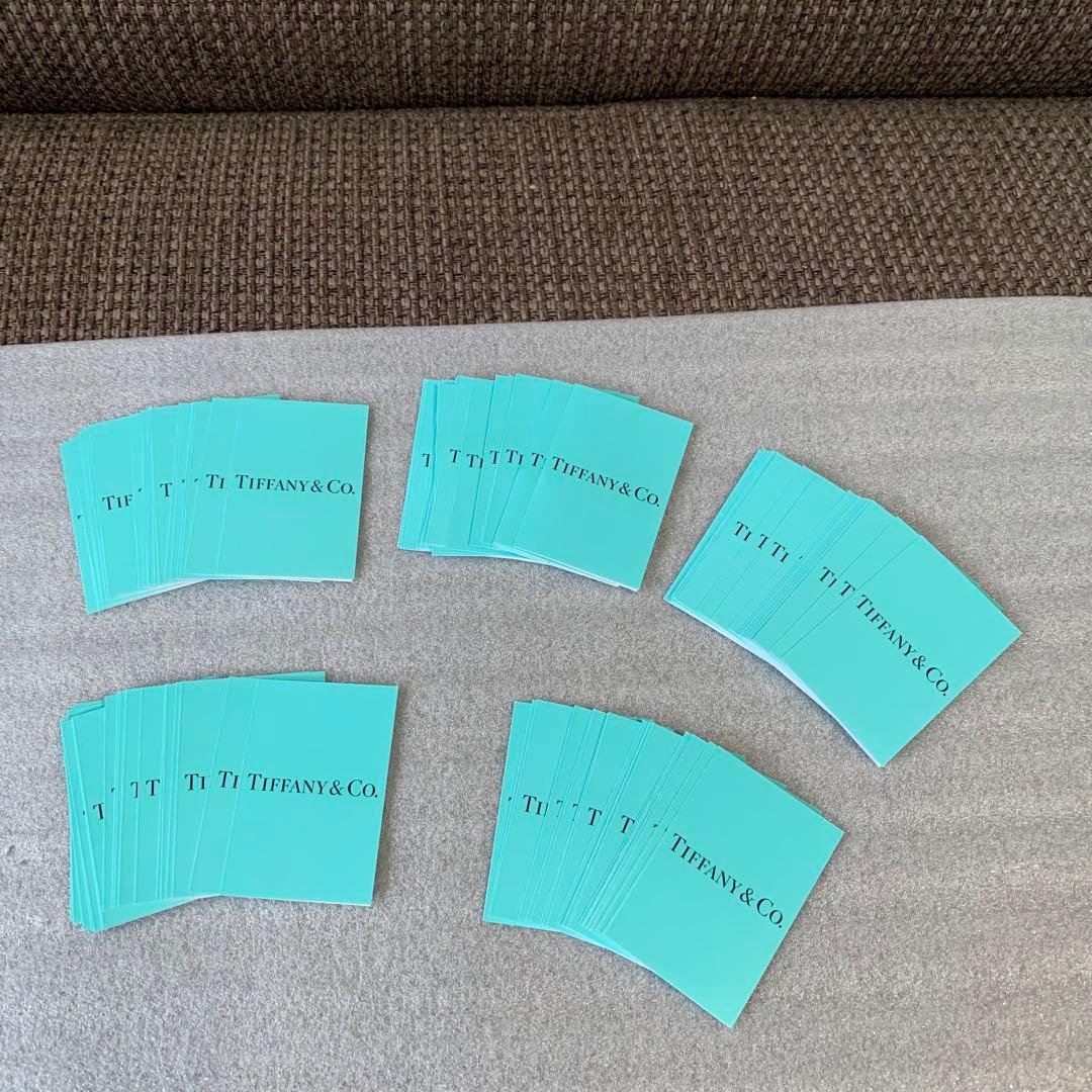 現行品 美品Tiffanyティファニーケアカード100枚セット