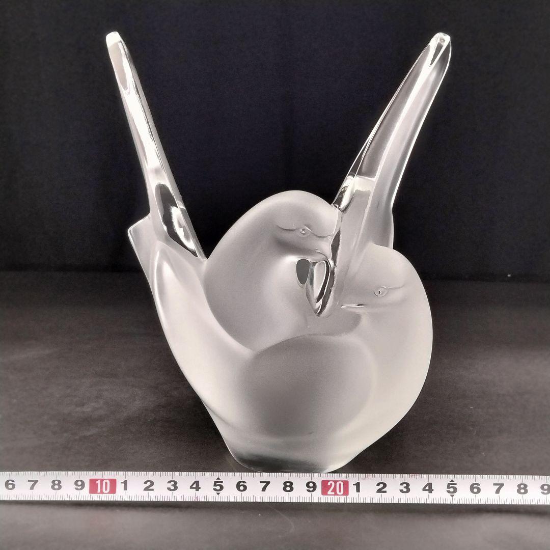 Ｒ145 ラリック シルヴィー フラワーベース 鳥 フロステッド