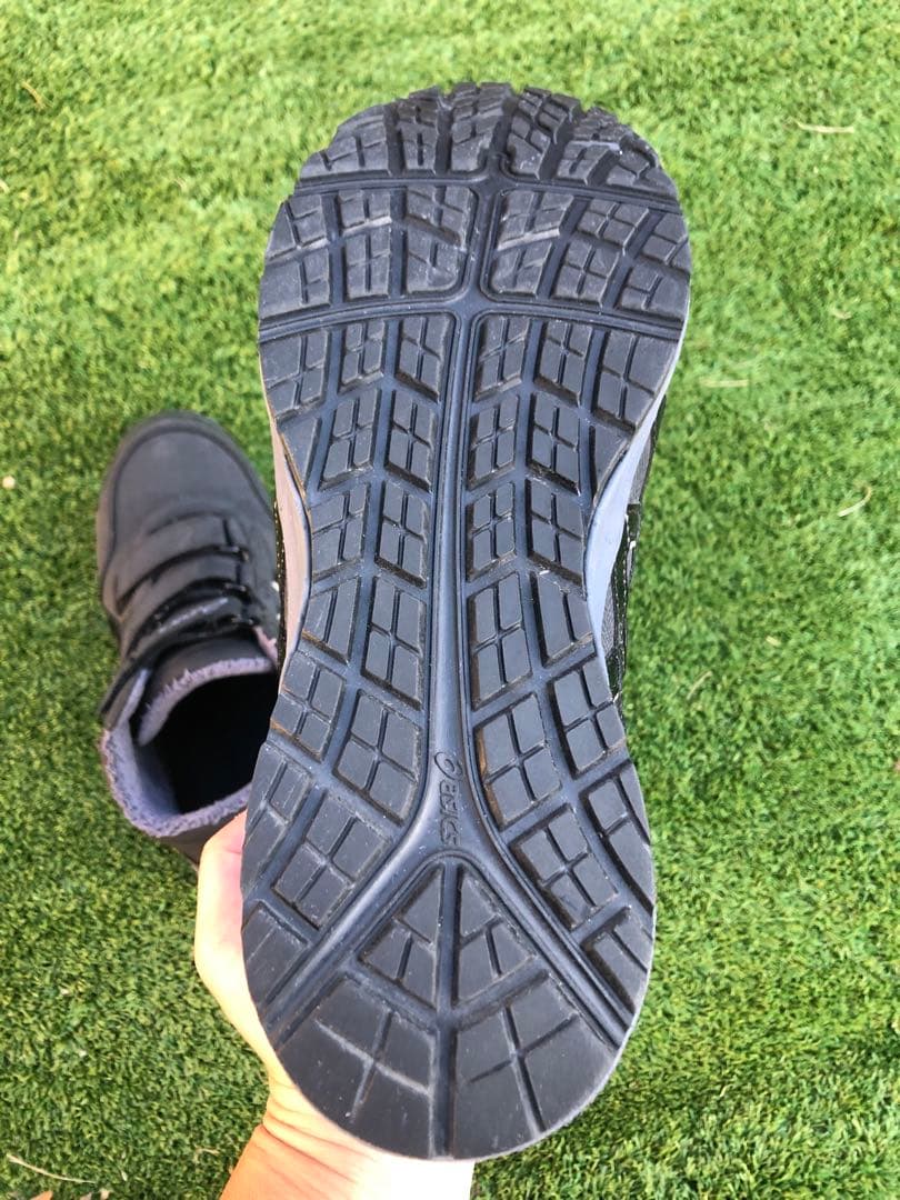 限定　アシックス ウィンジョブ CP302 HRB ブラック×ブラック 26.5