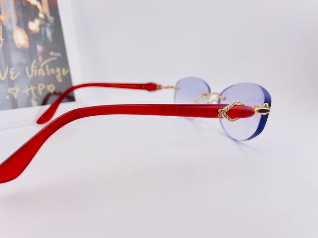 中村勘三郎 ダイヤ付き 日本製 眼鏡 ビンテージ フレーム 希少美品　人気 6