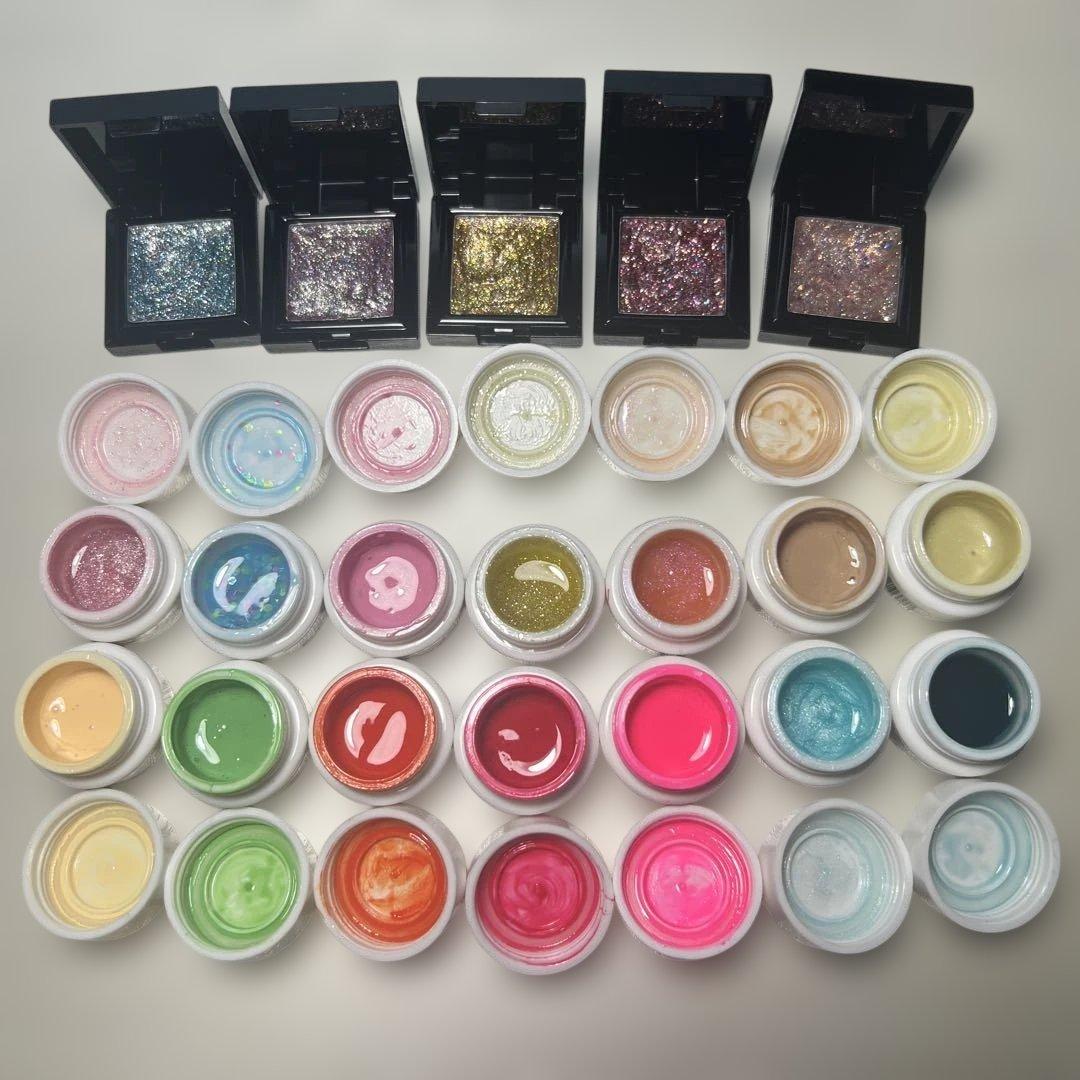 新品同様 計127色 チアジェル98+他カラー14+固形ジェル5+マグジェル10